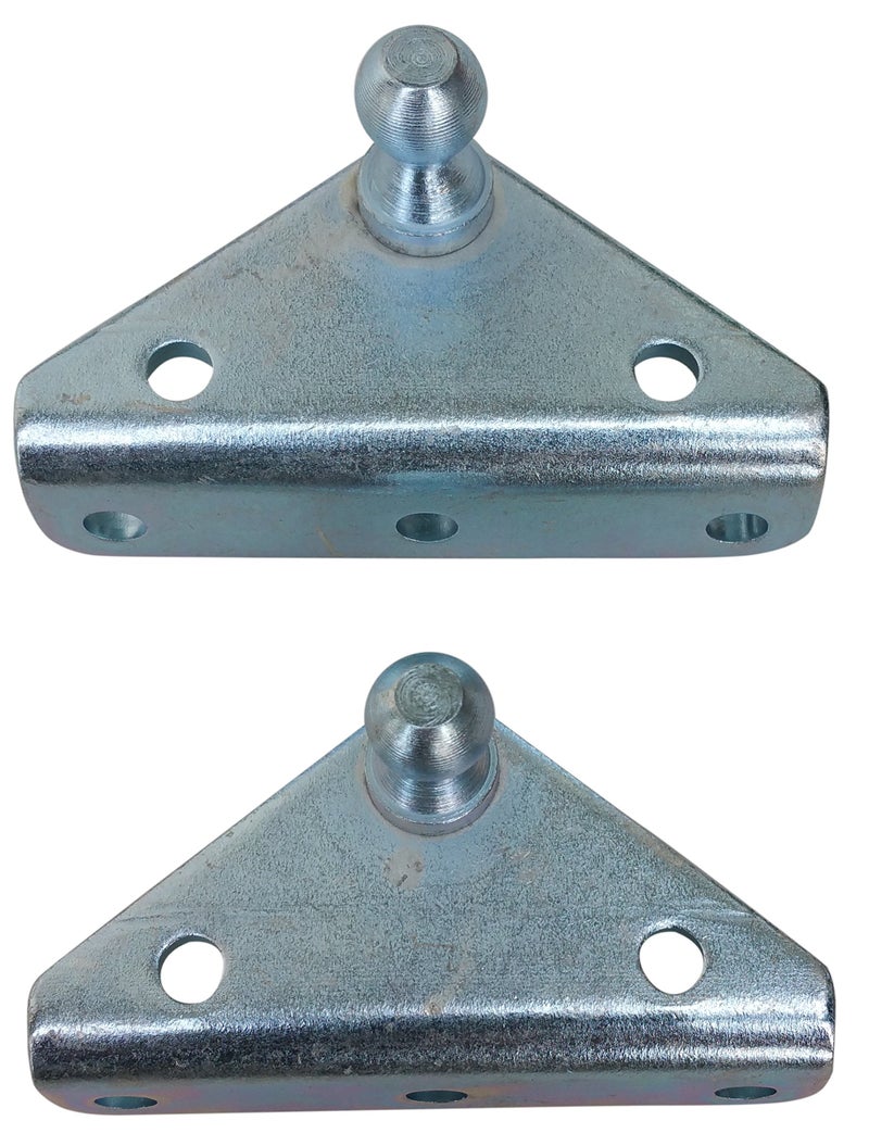 JQuad Angled Lift Support Bracket Outside Mount - Zinc Plated 10 Gauge Steel - 10mm Ball Stud - Gas Shock Mounting - Lid Strut Prop Spring Mount - Image 2